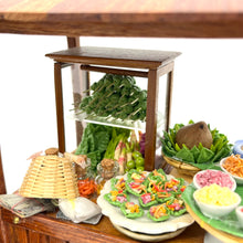Load image into Gallery viewer, Rare Dollhouse Street Food Cart, Trolly &amp; Boat Set of 3 (Local Pickup Suggested)
