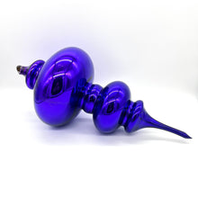 Load image into Gallery viewer, Large Hand-Blown Purple Glass Ornament (14&quot; tall) LOCAL PICKUP ONLY
