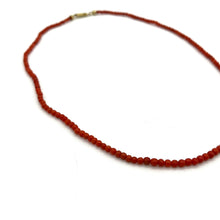 Load image into Gallery viewer, Red Seed Bead Necklace
