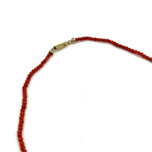 Load image into Gallery viewer, Red Seed Bead Necklace
