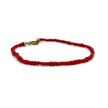 Load image into Gallery viewer, Red Seed Bead Bracelet
