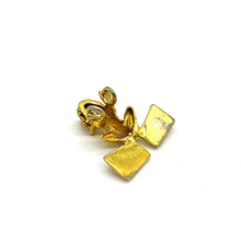 Load image into Gallery viewer, Gold Tone Tribal Frog Pendant
