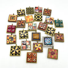 Load image into Gallery viewer, Random Handmade Metal &amp; Paper Pendant
