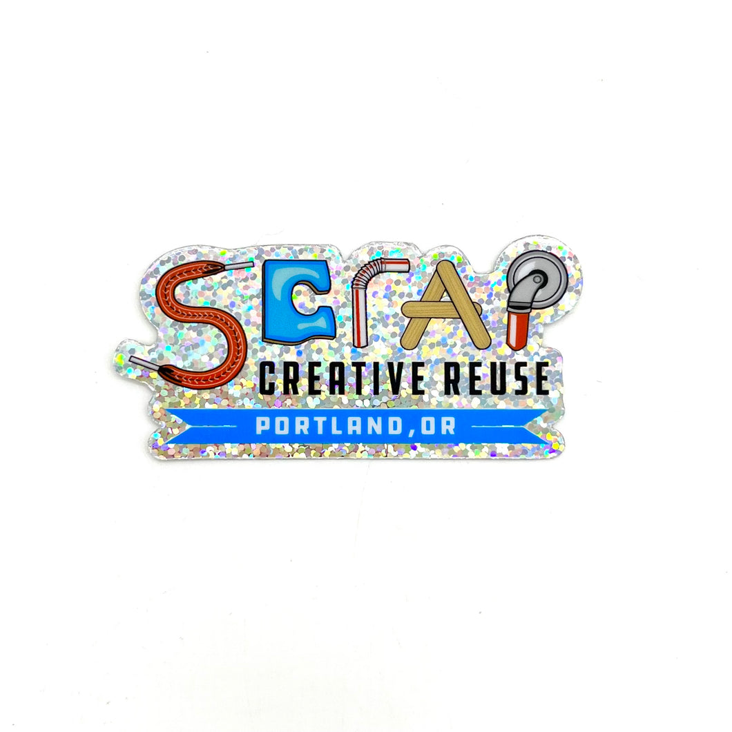 SCRAP Glitter Sticker (Donation)