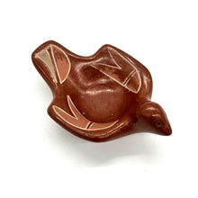 Load image into Gallery viewer, Native American Santa Clara Redware Pottery Figural Bird Bowl Unsigned
