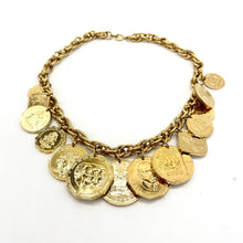 Load image into Gallery viewer, Franklin Mint Golden Caribbean Coin Necklace (24k Gold Plate)
