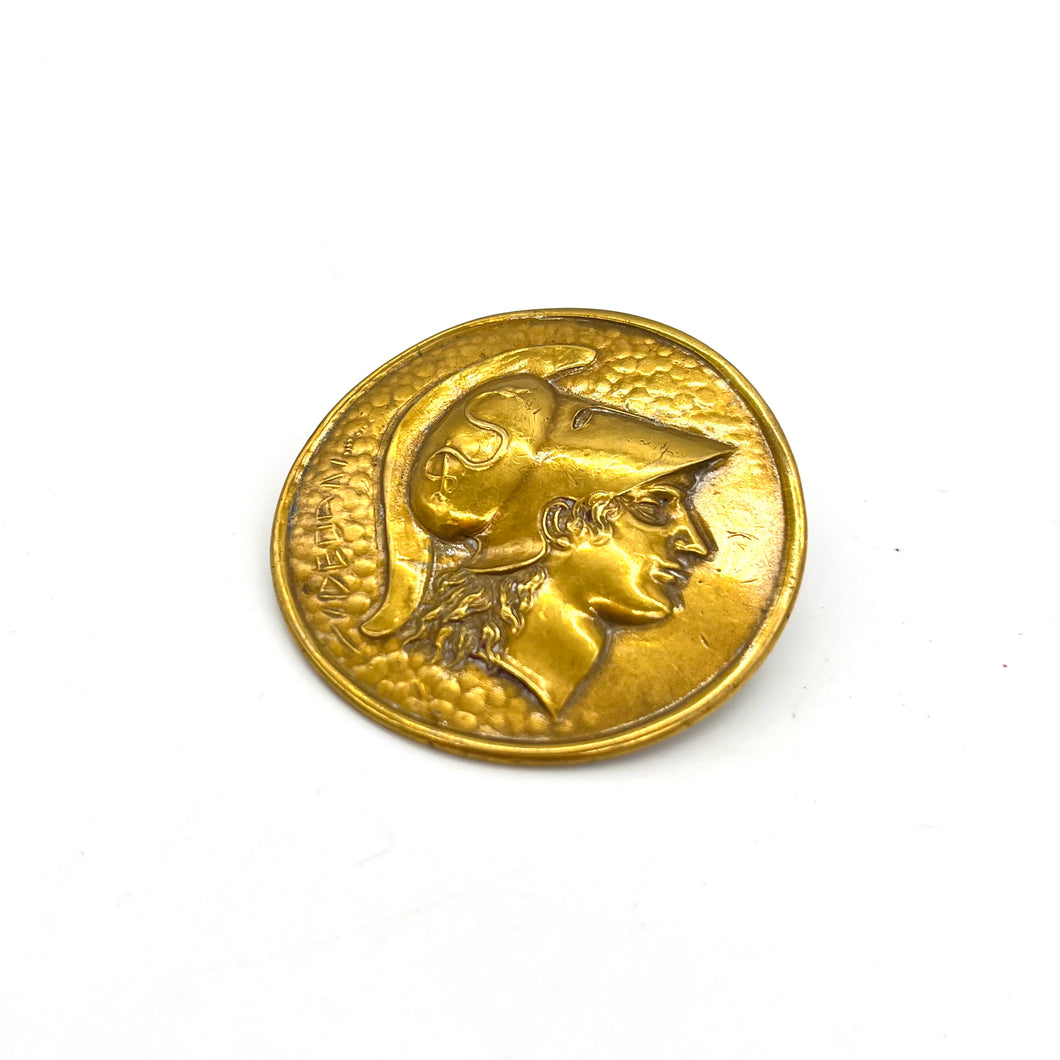 Replica Greek Coin Pin by Fishel, Nessler & Co.