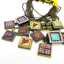 Load image into Gallery viewer, Mystery Handmade Metal &amp; Paper Pendant Necklace
