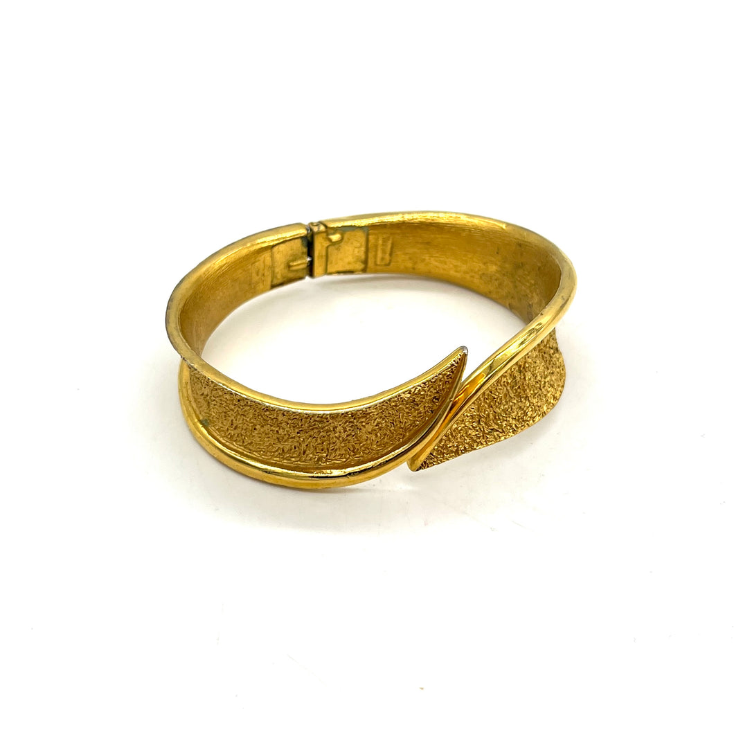 Trifari Crown Hinged Bracelet