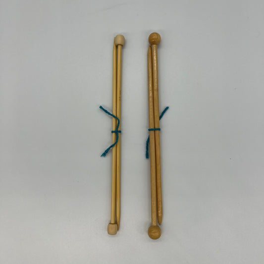 Short Wood Knitting Needles