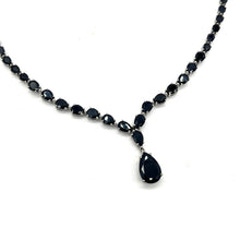 Load image into Gallery viewer, Spooky Black Sapphire &amp; Sterling Silver Collar Necklace (28 ct. t.w.)
