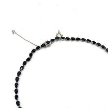 Load image into Gallery viewer, Spooky Black Sapphire &amp; Sterling Silver Collar Necklace (28 ct. t.w.)
