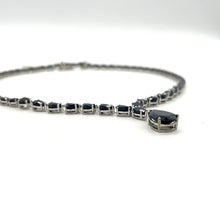Load image into Gallery viewer, Spooky Black Sapphire &amp; Sterling Silver Collar Necklace (28 ct. t.w.)

