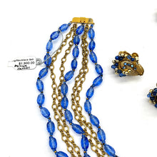 Load image into Gallery viewer, Vintage Miriam Haskell Necklace &amp; Clip-on Earrings Set
