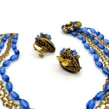 Load image into Gallery viewer, Vintage Miriam Haskell Necklace &amp; Clip-on Earrings Set
