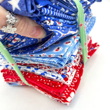 Load image into Gallery viewer, Stack of Red/White/Blue Fabric
