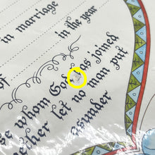 Load image into Gallery viewer, Vintage Marriage Certificate (as-is)
