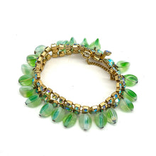 Load image into Gallery viewer, Kramer Green Rhinestone Bracelet

