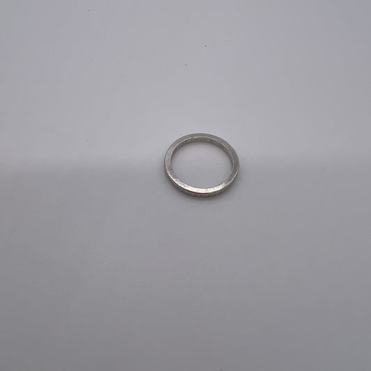 Platinum Engraved Wedding Band 2mm Size 5