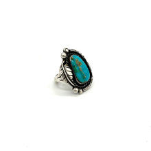 Load image into Gallery viewer, Turquoise and Silver Ring (size 7)
