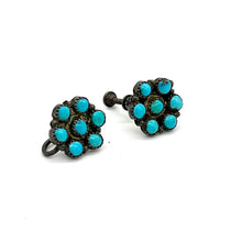Load image into Gallery viewer, Vintage Sterling &amp; Turquoise Earrings
