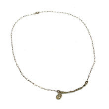 Load image into Gallery viewer, 20&quot; Sterling Necklace w/ Pyrite Gem

