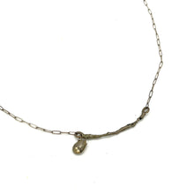 Load image into Gallery viewer, 20&quot; Sterling Necklace w/ Pyrite Gem

