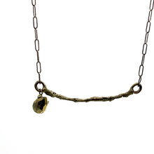 Load image into Gallery viewer, 20&quot; Sterling Necklace w/ Pyrite Gem
