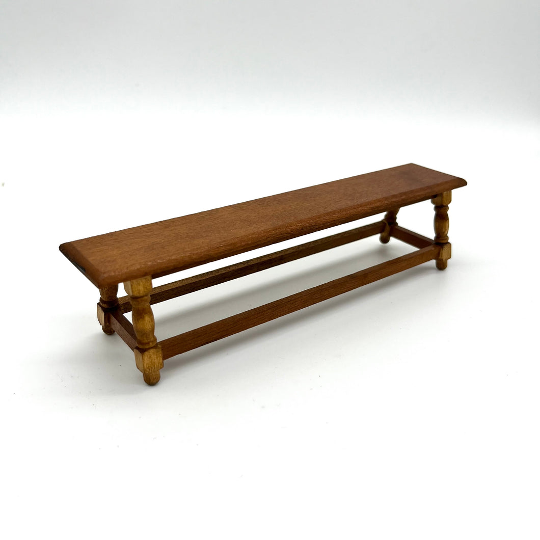 Vintage Miniature Dollhouse Bench