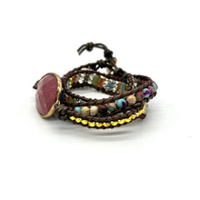Load image into Gallery viewer, Rhodonite Wrap Bracelet
