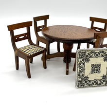 Load image into Gallery viewer, Vintage Miniature Dollhouse Table &amp; Chair Set
