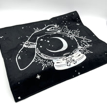 Load image into Gallery viewer, Black Velvety Halloween Table Runner
