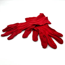 Load image into Gallery viewer, Vintage Handmade Blood-Red Gloves
