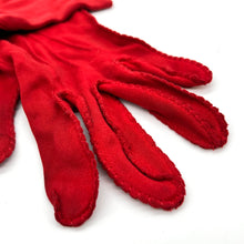 Load image into Gallery viewer, Vintage Handmade Blood-Red Gloves
