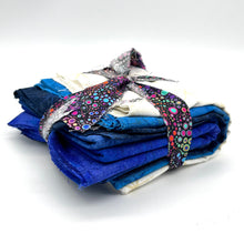 Load image into Gallery viewer, 5 1/2 Yards of Blue Starry Fabric
