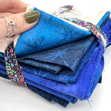 Load image into Gallery viewer, 5 1/2 Yards of Blue Starry Fabric
