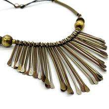 Load image into Gallery viewer, 3-Tone Brass Bib Necklace
