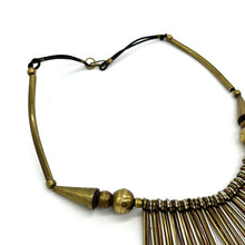 Load image into Gallery viewer, 3-Tone Brass Bib Necklace
