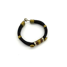 Load image into Gallery viewer, Leather and Brass Bracelet
