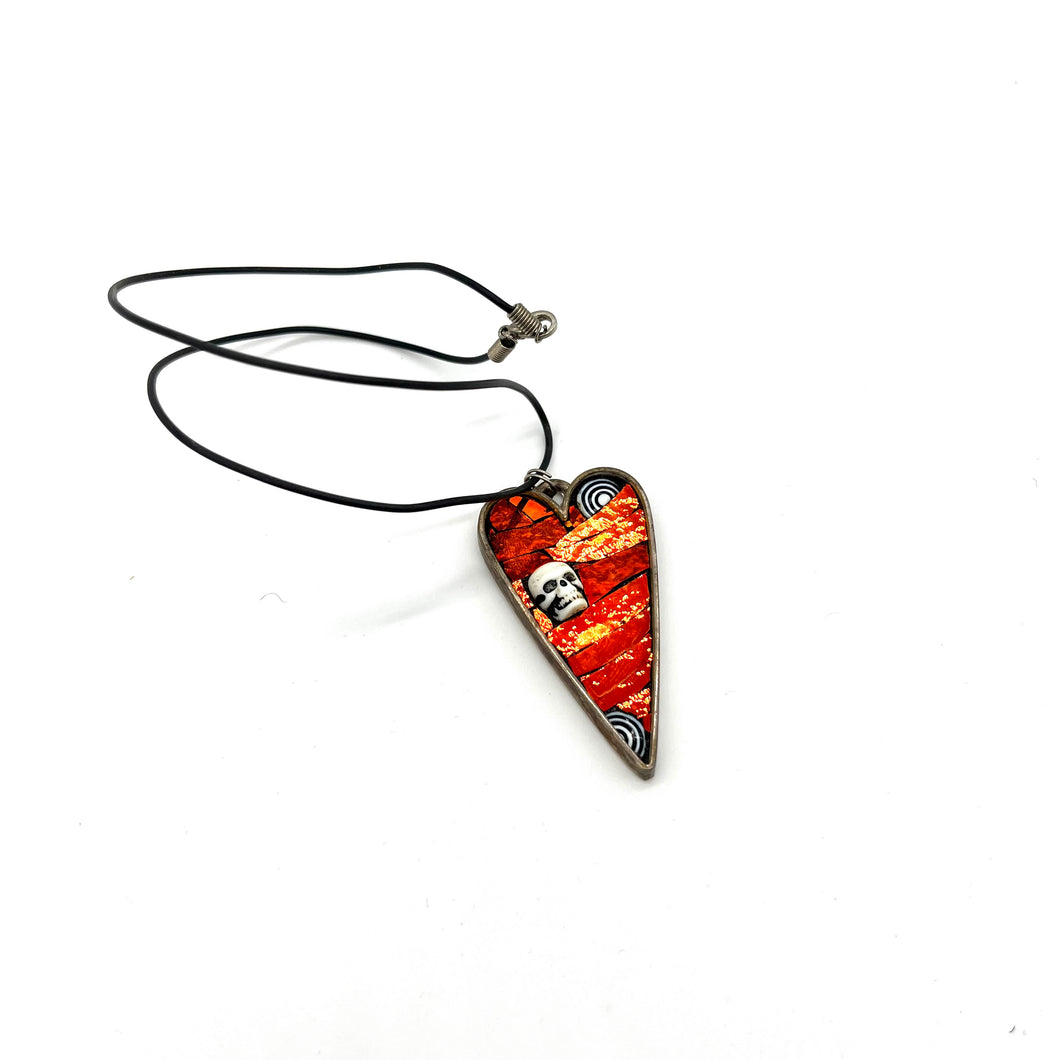 Skull Embellished Halloween Necklace