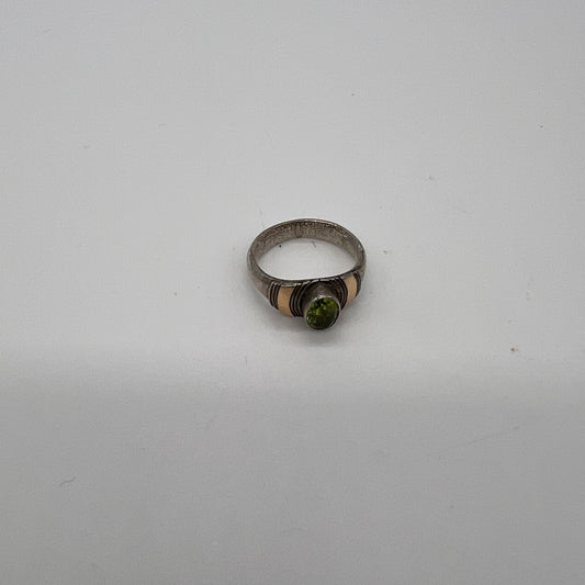 Two-Toned Periodot Ring