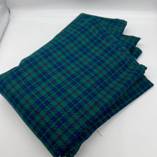 Pendleton Overstock Blue Green Plaid Fabric