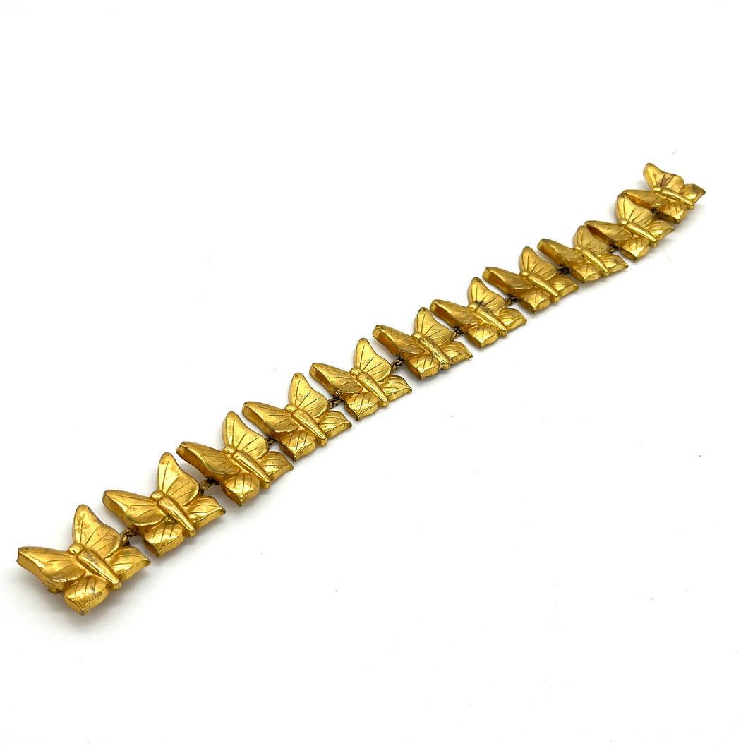 Gold Tone Butterfly Sweater or Cloak Clasp
