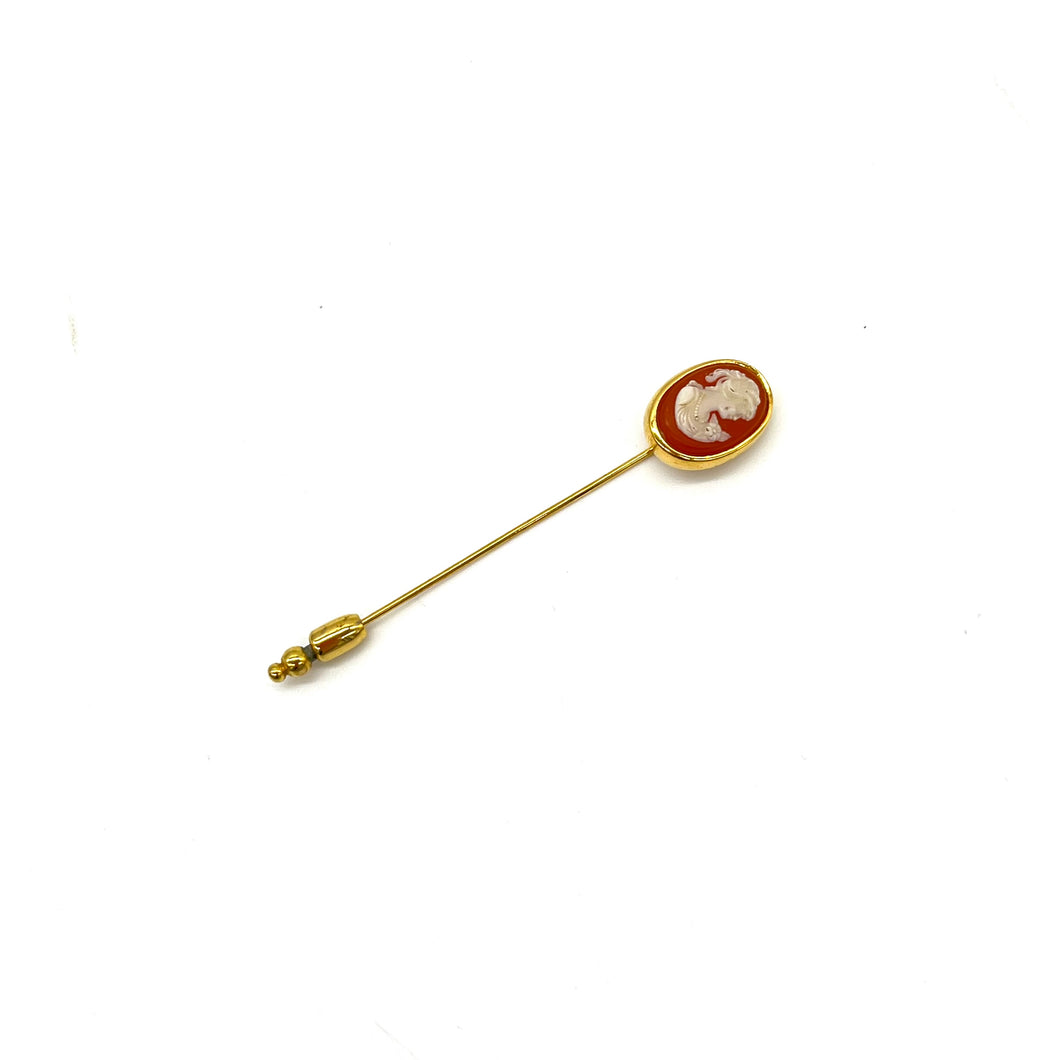 Vintage Trifari Cameo Stick Pin