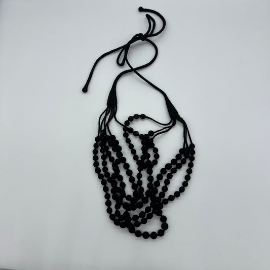 Handcrafted Black Bobble Necklace