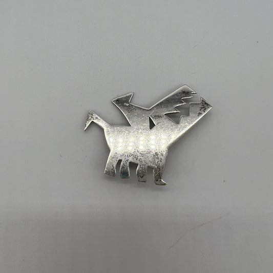 Sterling Mad Dog Pin