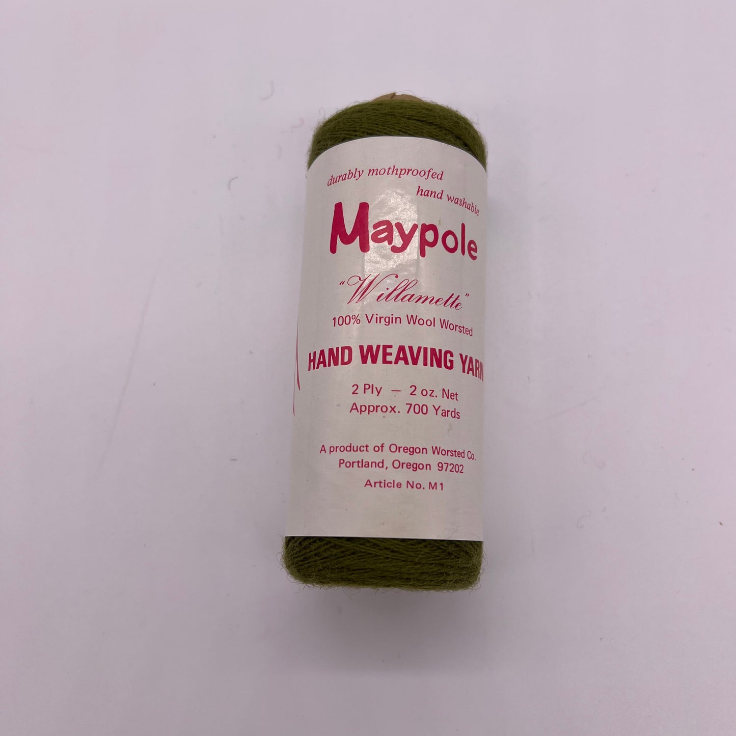 Maypole Willamette Green Yarn