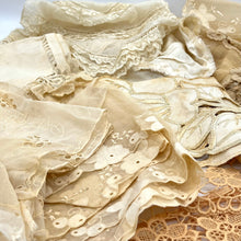 Load image into Gallery viewer, Victorian Lace Clothing Scraps
