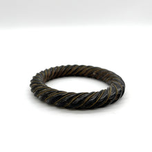 Load image into Gallery viewer, Ox Horn Bangle with Brass Wire Accent

