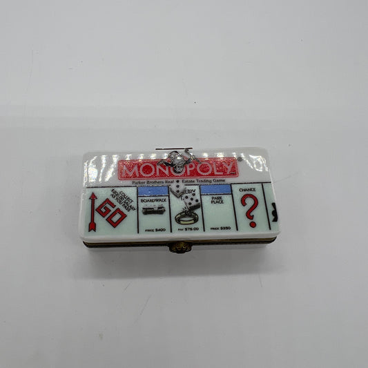 Monopoly Game with Car Trinket Porcelain Hinged Box Midwest PHB Parker Bros. Hasbro 1998